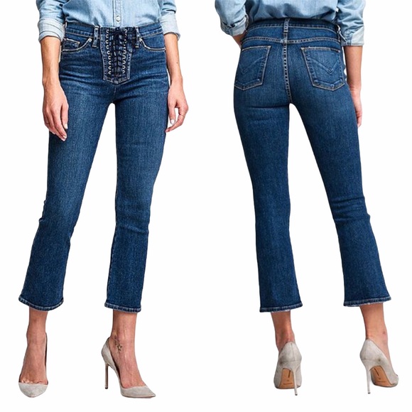 Hudson Jeans Denim - NWT HUDSON High Rise Lace Up Corset Crop Boot 32